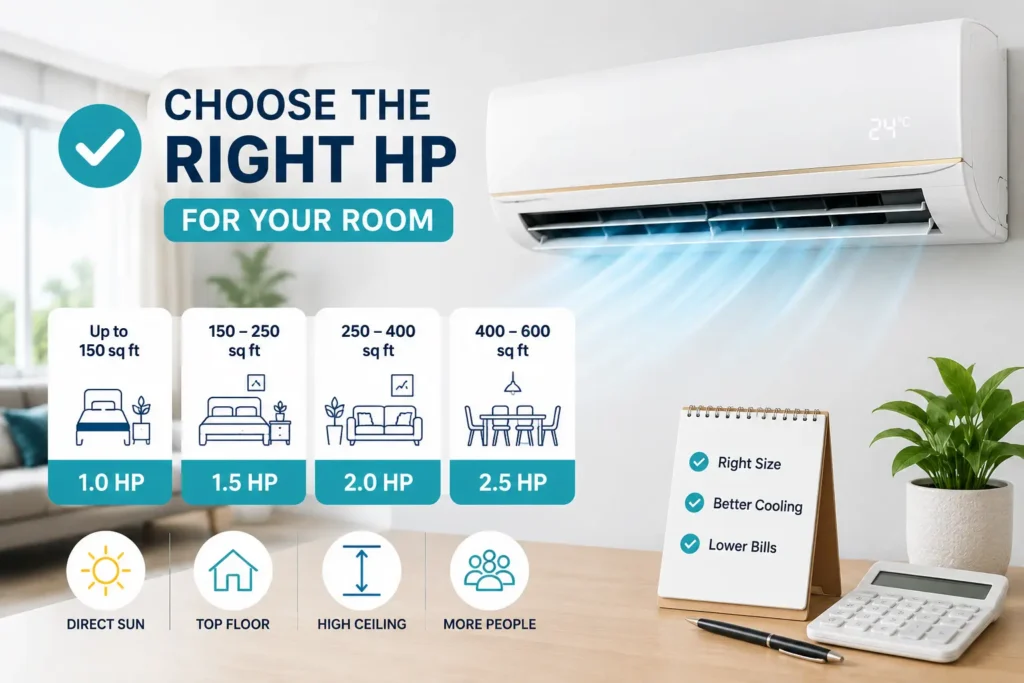 How to choose the right HP aircond for your room in Malaysia 2026